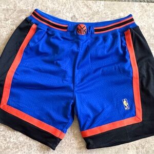Mitchell & Ness Royal Blue and Orange Men's Athletic Shorts